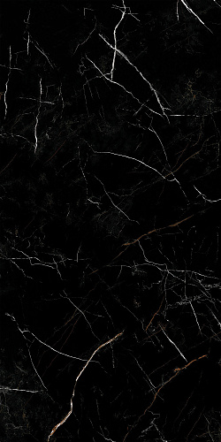 Керамогранит A17442 Nero (Неро) черный полированный HG ректификат 60х120, Cersanit